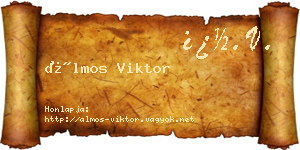 Álmos Viktor névjegykártya